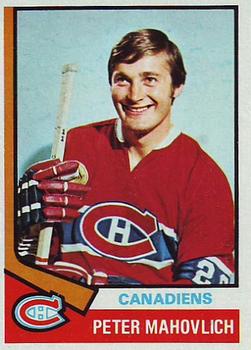 1974-75 Topps #97 Peter Mahovlich Front