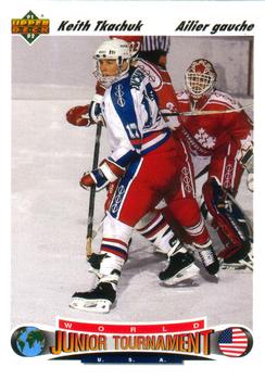 1991-92 Upper Deck French #698 Keith Tkachuk Front