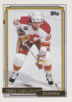 1992-93 Topps - Gold #186 Tomas Forslund Front