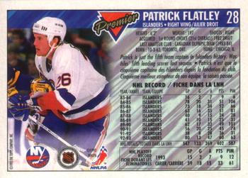 1993-94 O-Pee-Chee Premier - Gold #28 Patrick Flatley Back