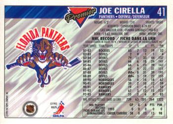 1993-94 O-Pee-Chee Premier - Gold #41 Joe Cirella Back