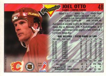 1993-94 O-Pee-Chee Premier - Gold #48 Joel Otto Back