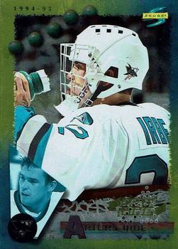 1994-95 Score - Gold Line Punched #10 Arturs Irbe Front