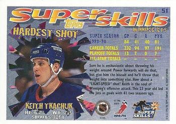 1995-96 Topps Super Skills - Platinum #51 Keith Tkachuk Back