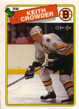 1988-89 O-Pee-Chee #206 Keith Crowder Front