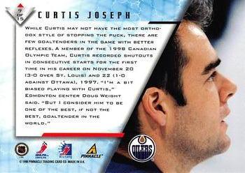 1997-98 Pinnacle Be a Player - Stacking the Pads #7 Curtis Joseph Back