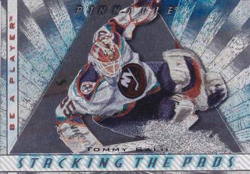 1997-98 Pinnacle Be a Player - Stacking the Pads #14 Tommy Salo Front