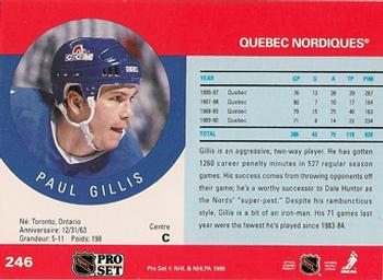 1990-91 Pro Set #246 Paul Gillis Back