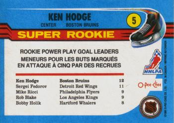 1991-92 O-Pee-Chee #5 Ken Hodge Back