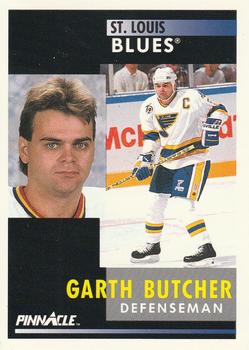 1991-92 Pinnacle #85 Garth Butcher Front