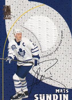 1998-99 Be a Player - Playoff Game Used Jersey Autographs #G2 Mats Sundin Front