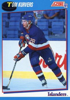 1991-92 Score Canadian Bilingual #568 Tom Kurvers Front