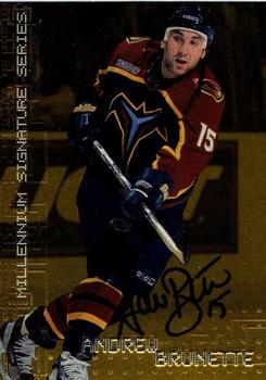 1999-00 Be a Player Millennium Signature Series - Autographs Gold #15 Andrew Brunette Front
