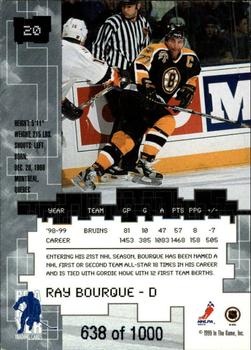 1999-00 Be a Player Millennium Signature Series - Ruby #20 Ray Bourque Back