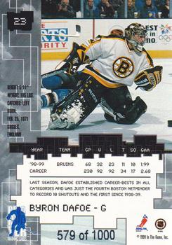 1999-00 Be a Player Millennium Signature Series - Ruby #23 Byron Dafoe Back