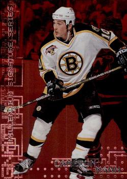 1999-00 Be a Player Millennium Signature Series - Ruby #26 Cameron Mann Front