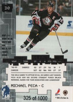 1999-00 Be a Player Millennium Signature Series - Ruby #30 Michael Peca Back
