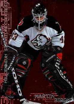 1999-00 Be a Player Millennium Signature Series - Ruby #35 Martin Biron Front