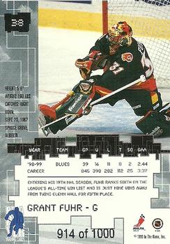 1999-00 Be a Player Millennium Signature Series - Ruby #38 Grant Fuhr Back