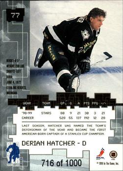 1999-00 Be a Player Millennium Signature Series - Ruby #77 Derian Hatcher Back
