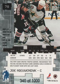 1999-00 Be a Player Millennium Signature Series - Ruby #78 Joe Nieuwendyk Back