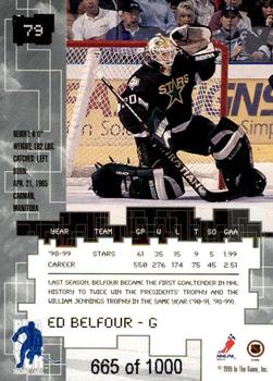 1999-00 Be a Player Millennium Signature Series - Ruby #79 Ed Belfour Back