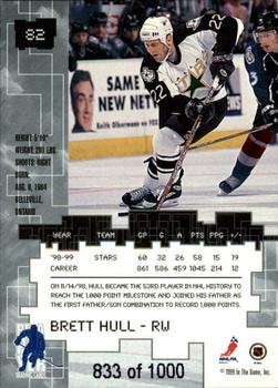 1999-00 Be a Player Millennium Signature Series - Ruby #82 Brett Hull Back