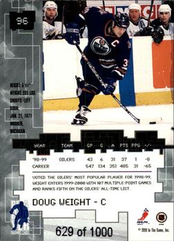 1999-00 Be a Player Millennium Signature Series - Ruby #96 Doug Weight Back