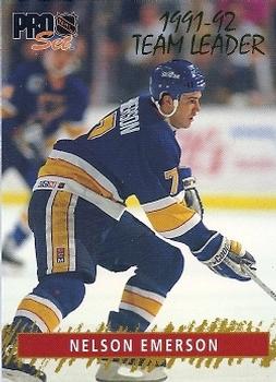 1992-93 Pro Set - Gold Team Leaders #9 Nelson Emerson Front