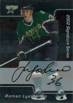 2001-02 Be a Player Signature Series - Autographs #036 Roman Lyashenko Front
