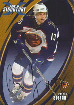 2002-03 Be a Player Signature Series - Autographs Gold #061 Patrik Stefan Front