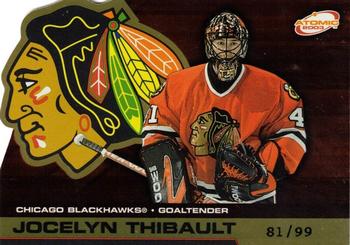 2002-03 Pacific Atomic - Gold #21 Jocelyn Thibault Front