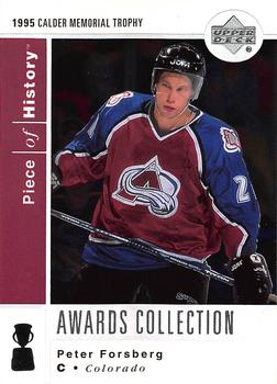 2002-03 Upper Deck Piece of History - Awards Collection #AC8 Peter Forsberg Front