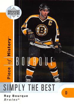 2002-03 Upper Deck Piece of History - Simply the Best #SB1 Ray Bourque Front