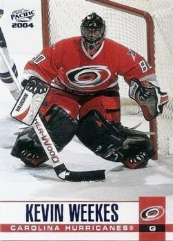 2003-04 Pacific - Blue #67 Kevin Weekes Front