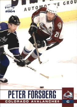 2003-04 Pacific - Blue #83 Peter Forsberg Front
