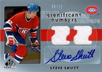 2008-09 SP Game Used - SIGnificant Numbers #SN-SS Steve Shutt Front