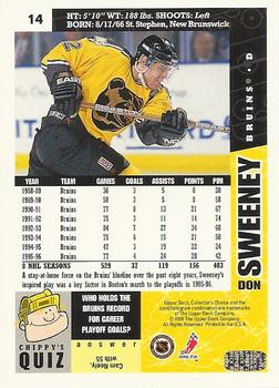 1996-97 Collector's Choice #14 Don Sweeney Back