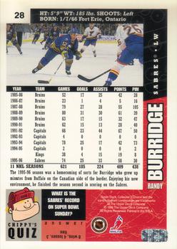 1996-97 Collector's Choice #28 Randy Burridge Back