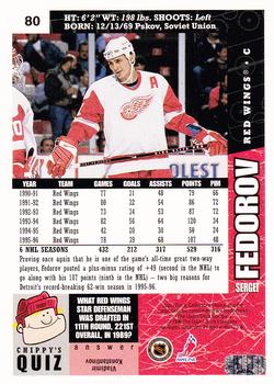 1996-97 Collector's Choice #80 Sergei Fedorov Back
