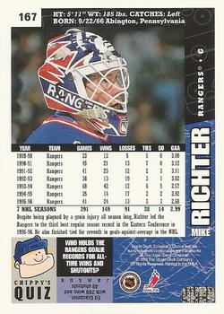 1996-97 Collector's Choice #167 Mike Richter Back
