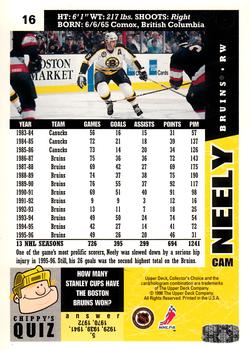 1996-97 Collector's Choice #16 Cam Neely Back