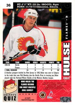 1996-97 Collector's Choice #36 Cale Hulse Back