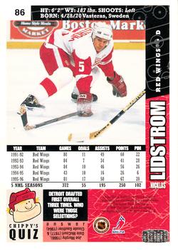 1996-97 Collector's Choice #86 Nicklas Lidstrom Back