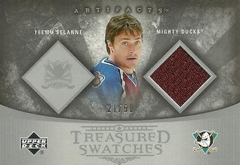 2005-06 Upper Deck Artifacts - Treasured Swatches Silver #TS-TS Teemu Selanne Front