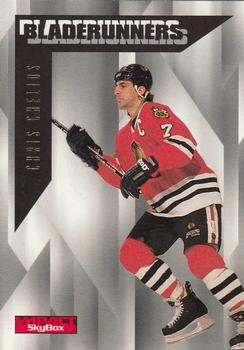 1996-97 SkyBox Impact - BladeRunners #2 Chris Chelios Front