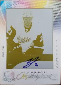 2009-10 Upper Deck The Cup - Printing Plates SP Authentic Yellow #MAS-213 Ville Leino  Front
