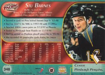 1998-99 Pacific #348 Stu Barnes Back