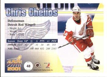 2000-01 Pacific Aurora #48 Chris Chelios Back