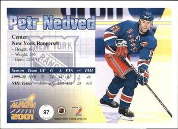 2000-01 Pacific Aurora #97 Petr Nedved Back